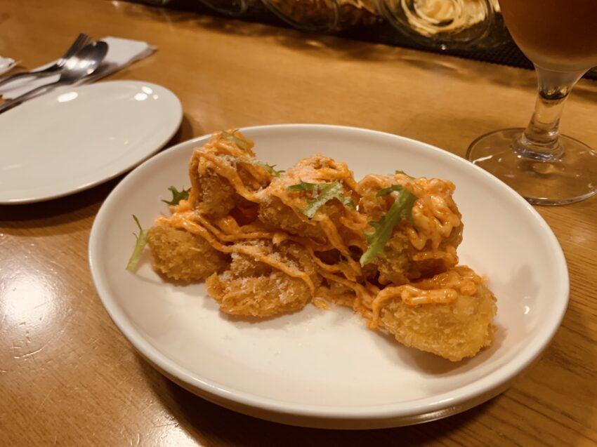 Euphoria酒‧餐|台南微醺夜,衛民街的老宅餐酒館 - 飄浮。日常 Euphoria_炸鮮蝦球佐明太子美乃滋
